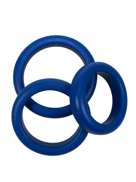 Blue Mate: Penisringe-Set, blau Blue Mate: Penisringe-Set, blau