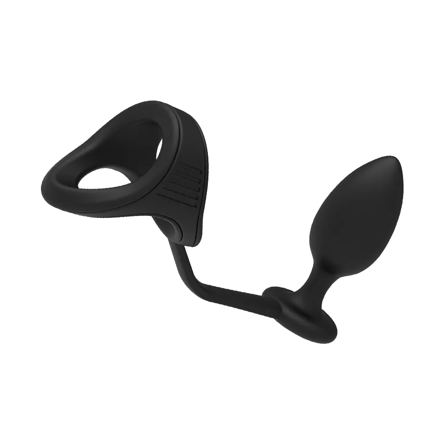 Ramrod - Cockstrap with Anal Plug, 10 cm Ramrod - Cockstrap with Anal Plug, 10 cm