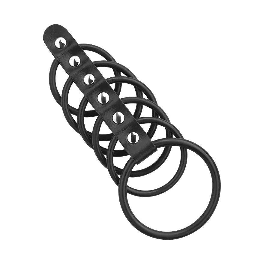 Penismanschette mit Ringen, 3,5 - 5,5 cm Penismanschette mit Ringen, 3,5 - 5,5 cm