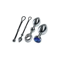 Malesation Alu Cock-Grip Set groß, silber/blau Malesation Alu Cock-Grip Set groß, silber/blau