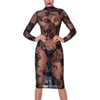 Tüllkleid mit Blütenmuster Tüllkleid mit Blütenmuster