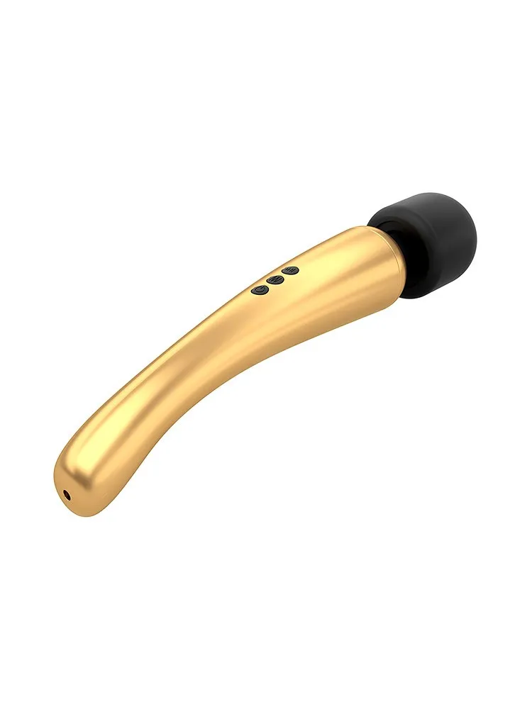Dorcel Mega Wand: Wandvibrator, gold/schwarz Dorcel Mega Wand: Wandvibrator, gold/schwarz