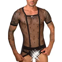 Eros Veneziani Net: T-Shirt, schwarz (L/XL) Eros Veneziani Net: T-Shirt, schwarz (L/XL)