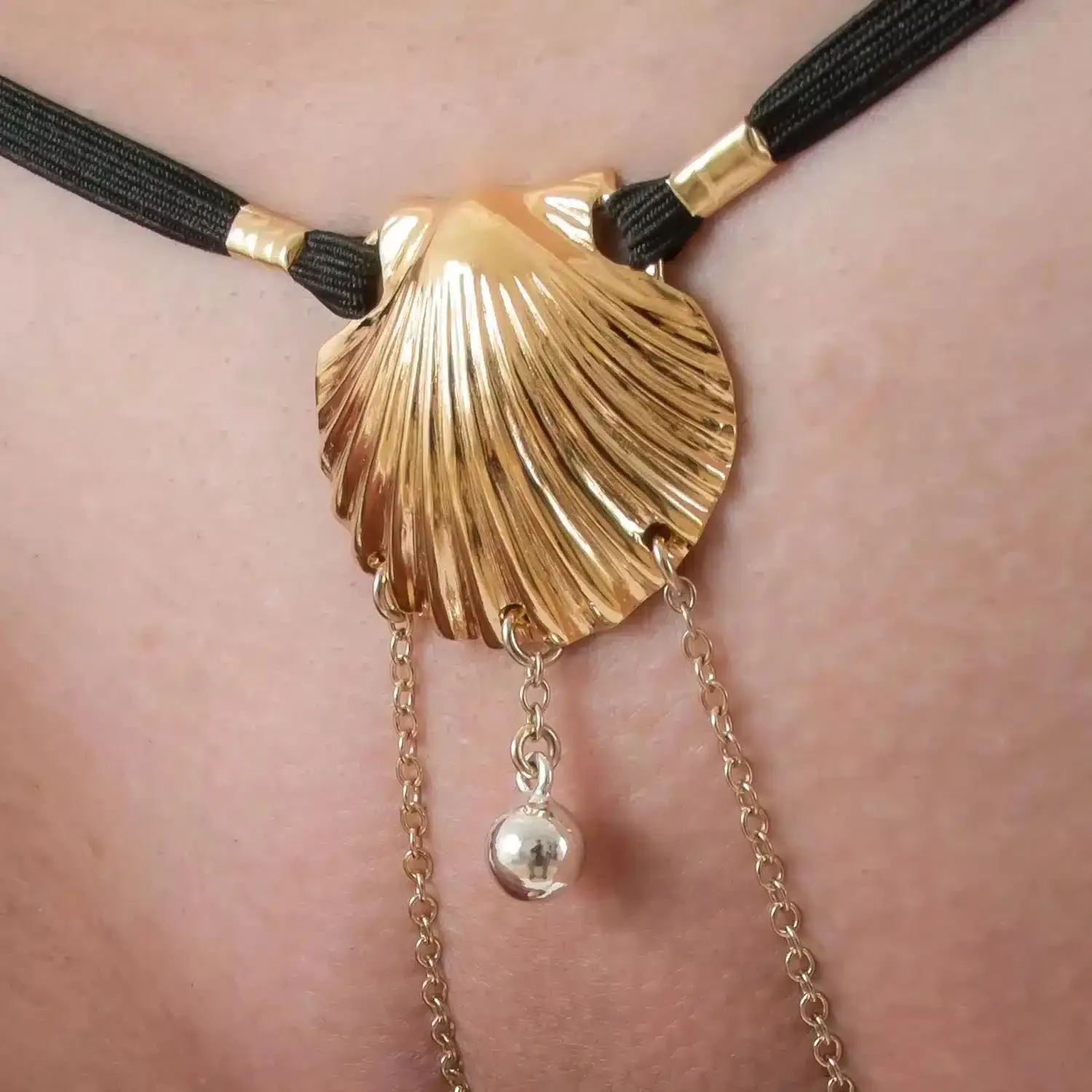 Sylvie Monthulé - G-String Rare Pearl | Gold Größe 36 – Bild 2