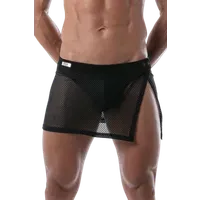 Herrensarong mit Netz schwarz Herrensarong mit Netz schwarz