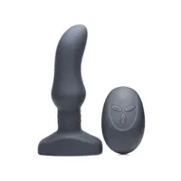 Slim M Curved Rimming Plug: Vibro-Analplug, schwarz Slim M Curved Rimming Plug: Vibro-Analplug, schwarz