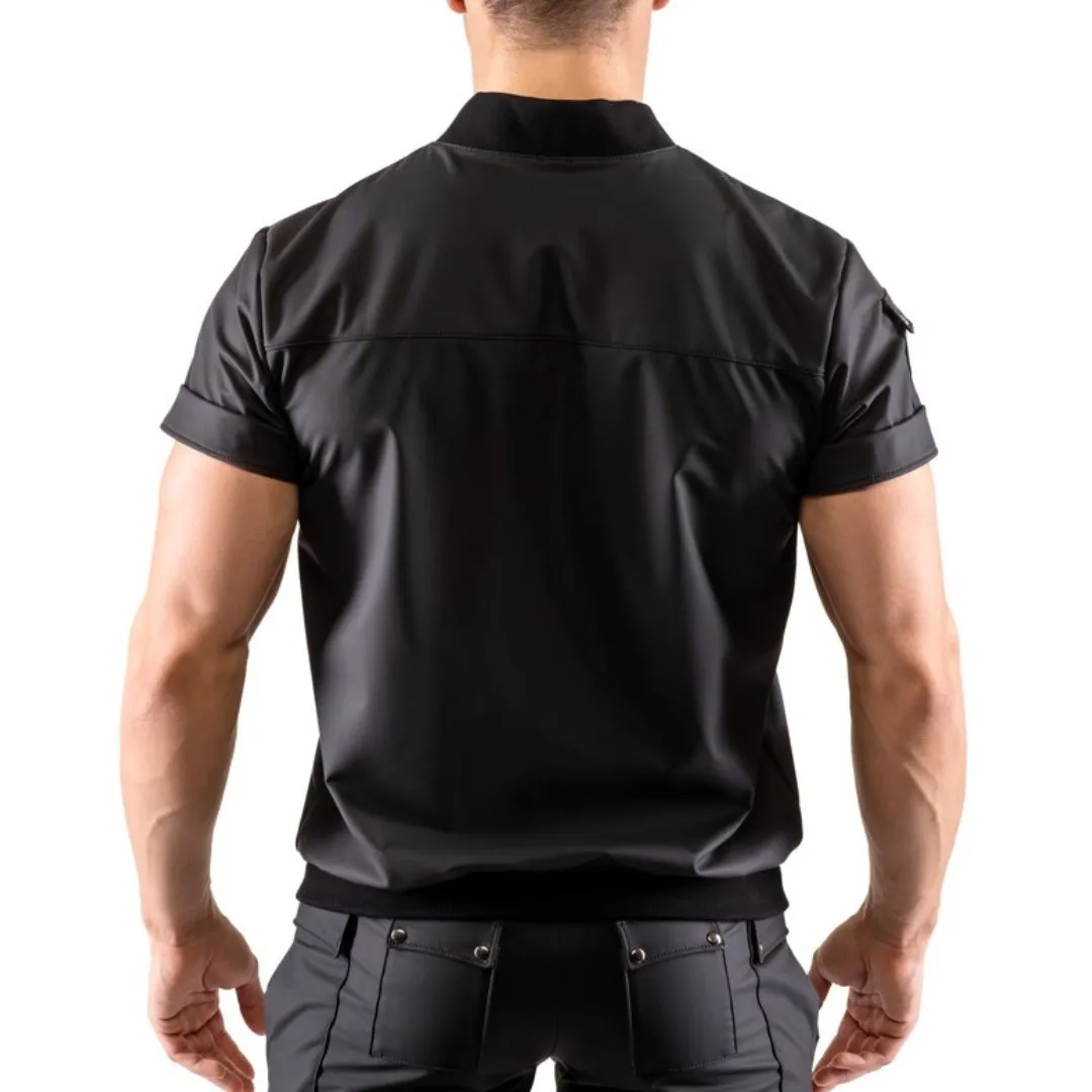 T-Shirt im Blouson-Style mit Taschen – Bild 3