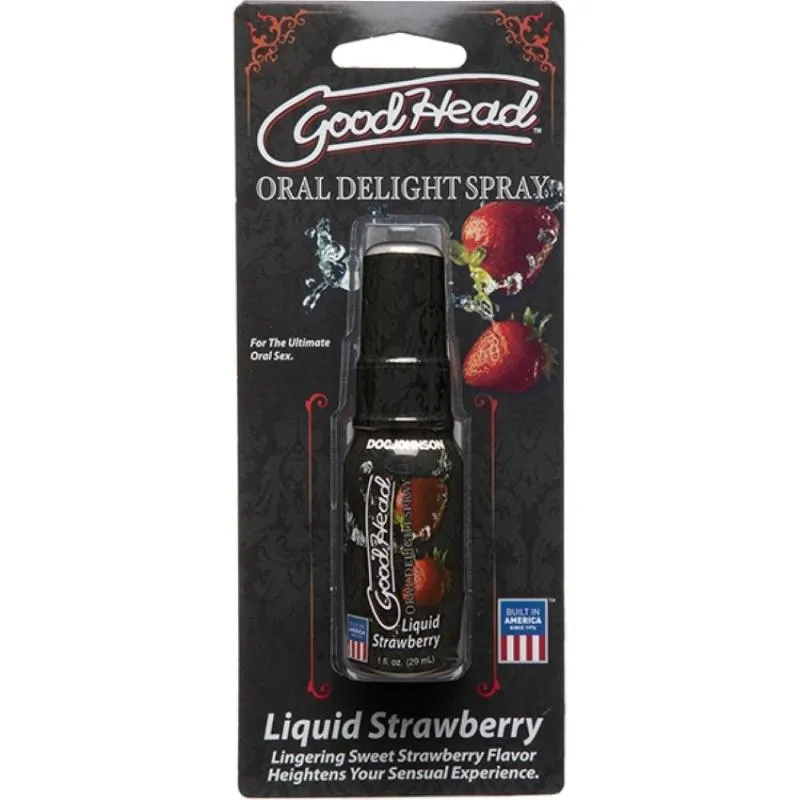 Doc Johnson - GoodHead Oral Delight Spray - Erdbeere - 29 ml – Bild 2