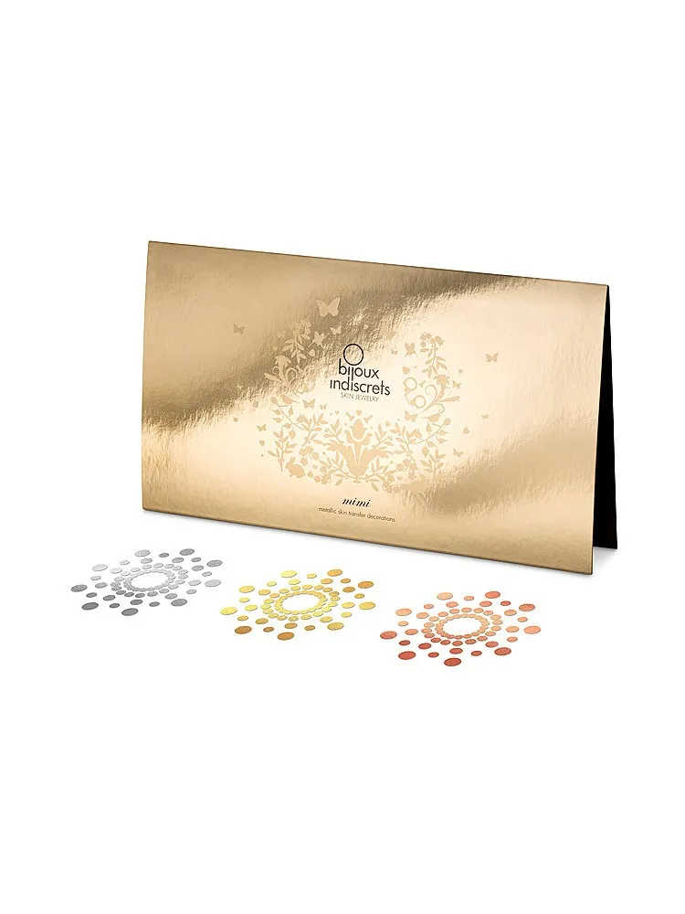 Bijoux Indiscrets Mimi Temporary Tattoo: Bodysticker 3er Pack, metallic Bijoux Indiscrets Mimi Temporary Tattoo: Bodysticker 3er Pack, metallic