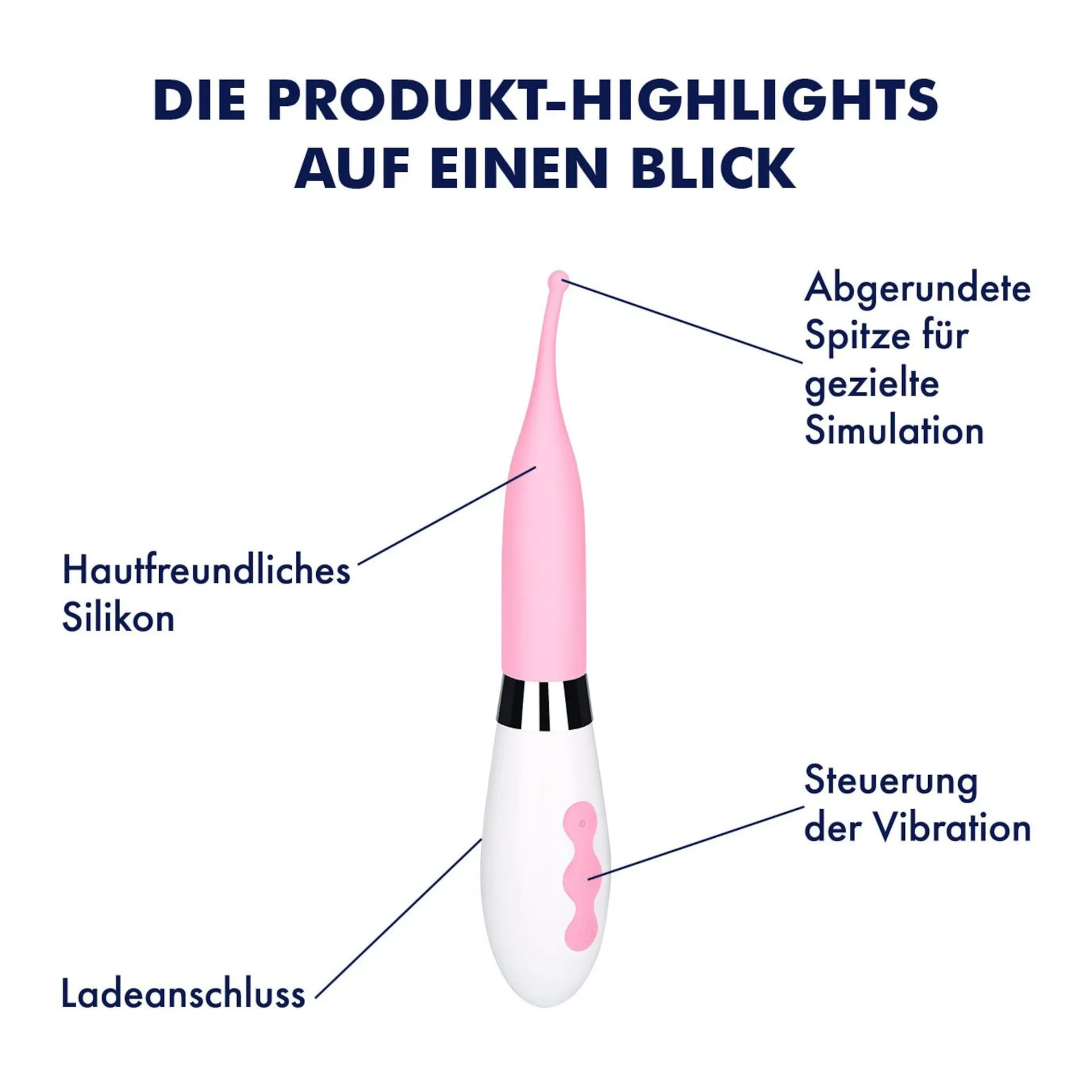 Silikon Auflegevibrator, 20 cm Silikon Auflegevibrator, 20 cm