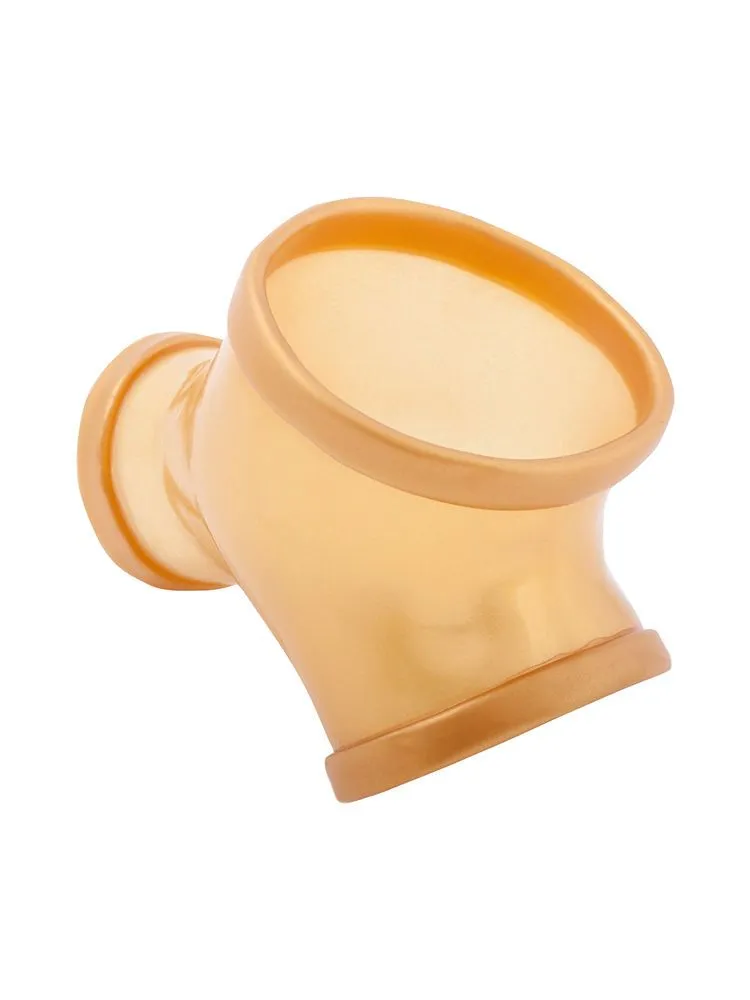Toylie Gil: Latex-Penishülle mit Penis-/Hodenring, gold Toylie Gil: Latex-Penishülle mit Penis-/Hodenring, gold