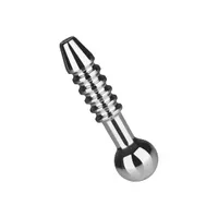 Hohler Penisplug mit Struktur, 5,6 cm Hohler Penisplug mit Struktur, 5,6 cm