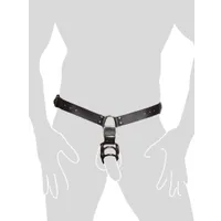 Lederstring mit Penisringen und Analdildo (L/XL) Lederstring mit Penisringen und Analdildo (L/XL)