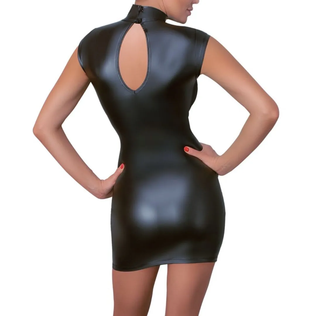 Minikleid im Mattlook mit Powernet-Einsätzen – Bild 3