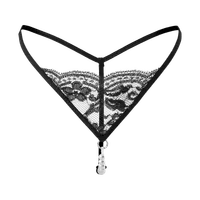 Spitzenstring mit edler Perlenkette Spitzenstring mit edler Perlenkette