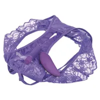 Slip mit Vibrator "Crotchless Petite Panty Thrill-Her" Slip mit Vibrator "Crotchless Petite Panty Thrill-Her"