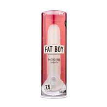 Perfect Fit Fat Boy Micro Rib Sheath 7.5: Penishülle, transparent Perfect Fit Fat Boy Micro Rib Sheath 7.5: Penishülle, transparent