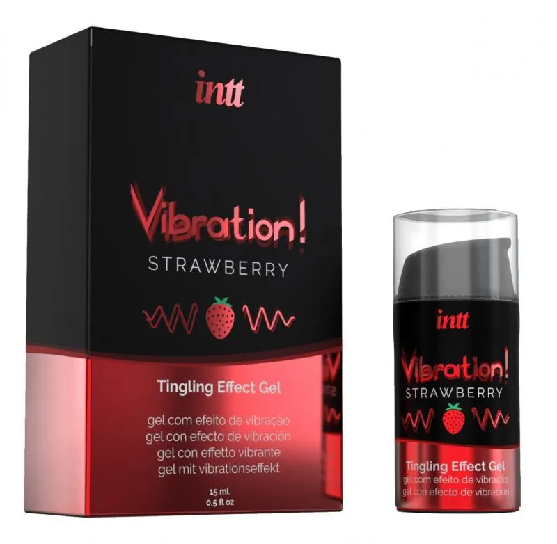 INTT - Vibration! Strawberry Tintelende Gel – Bild 2