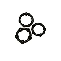 Get Hard: Penisringe-Set, schwarz Get Hard: Penisringe-Set, schwarz