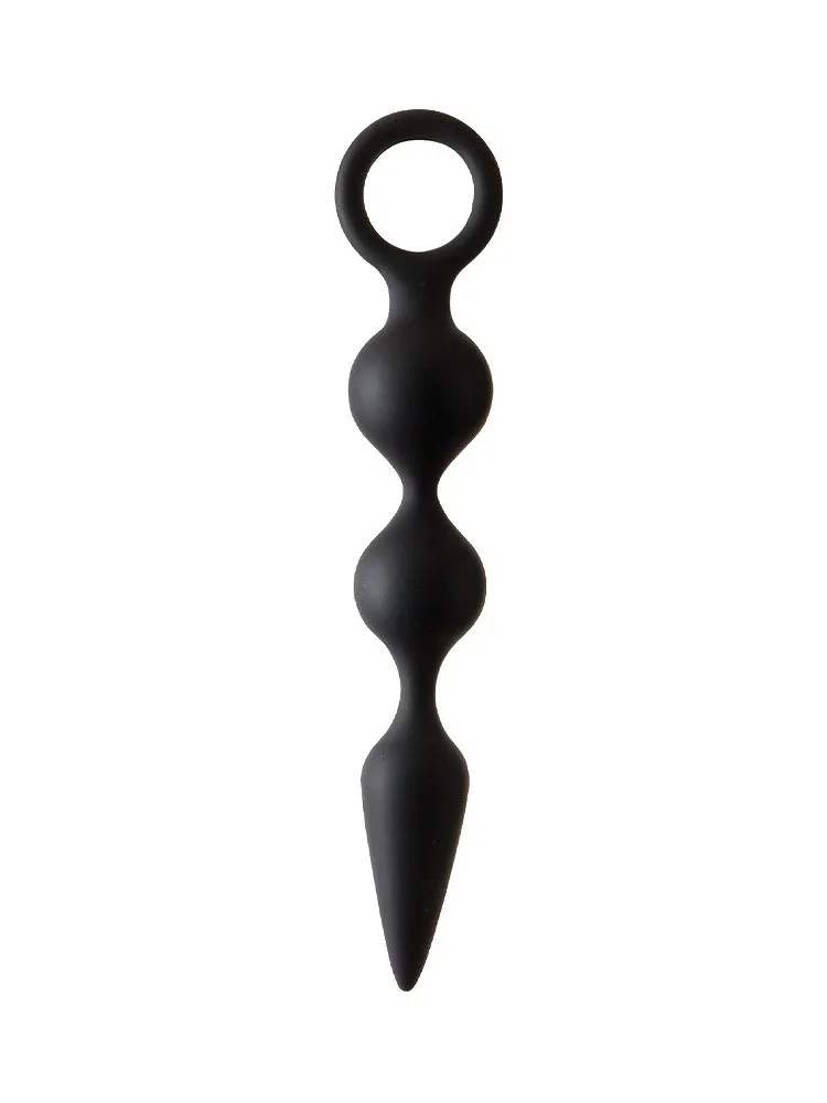 Malesation Ball Chain Small: Analkette, schwarz Malesation Ball Chain Small: Analkette, schwarz