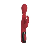 Rechargeable Massager for Her: Bunny-Vibrator, rot/schwarz Rechargeable Massager for Her: Bunny-Vibrator, rot/schwarz