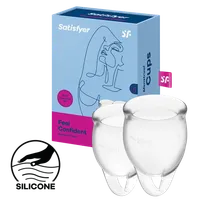 Satisfyer Feel Confident - Menstrual Cup Set, 15 & 20 ml Satisfyer Feel Confident - Menstrual Cup Set, 15 & 20 ml