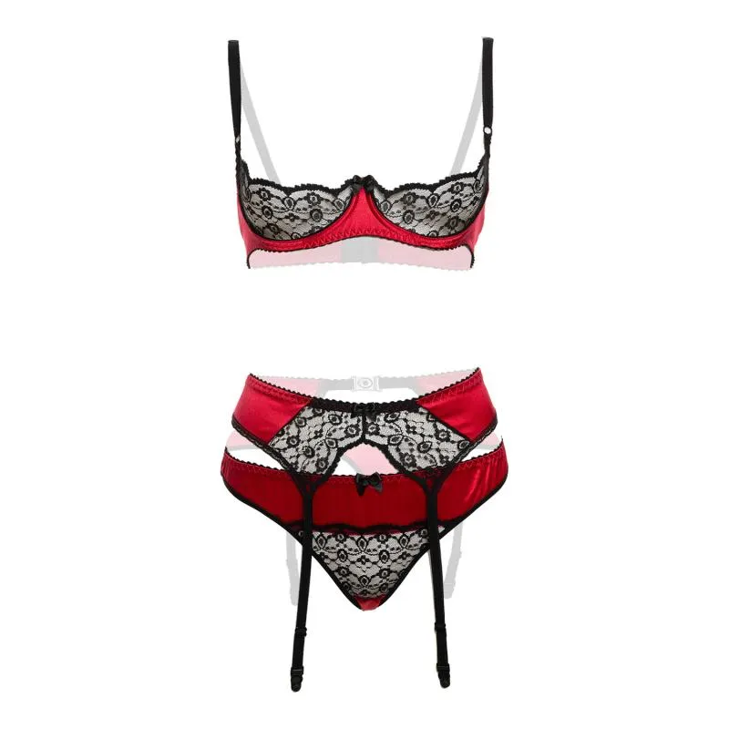 Christine - 3-teiliges BH-Set Gush - Rot – Bild 5