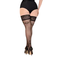 Halterlose Strümpfe mit Muster Plus Size Halterlose Strümpfe mit Muster Plus Size