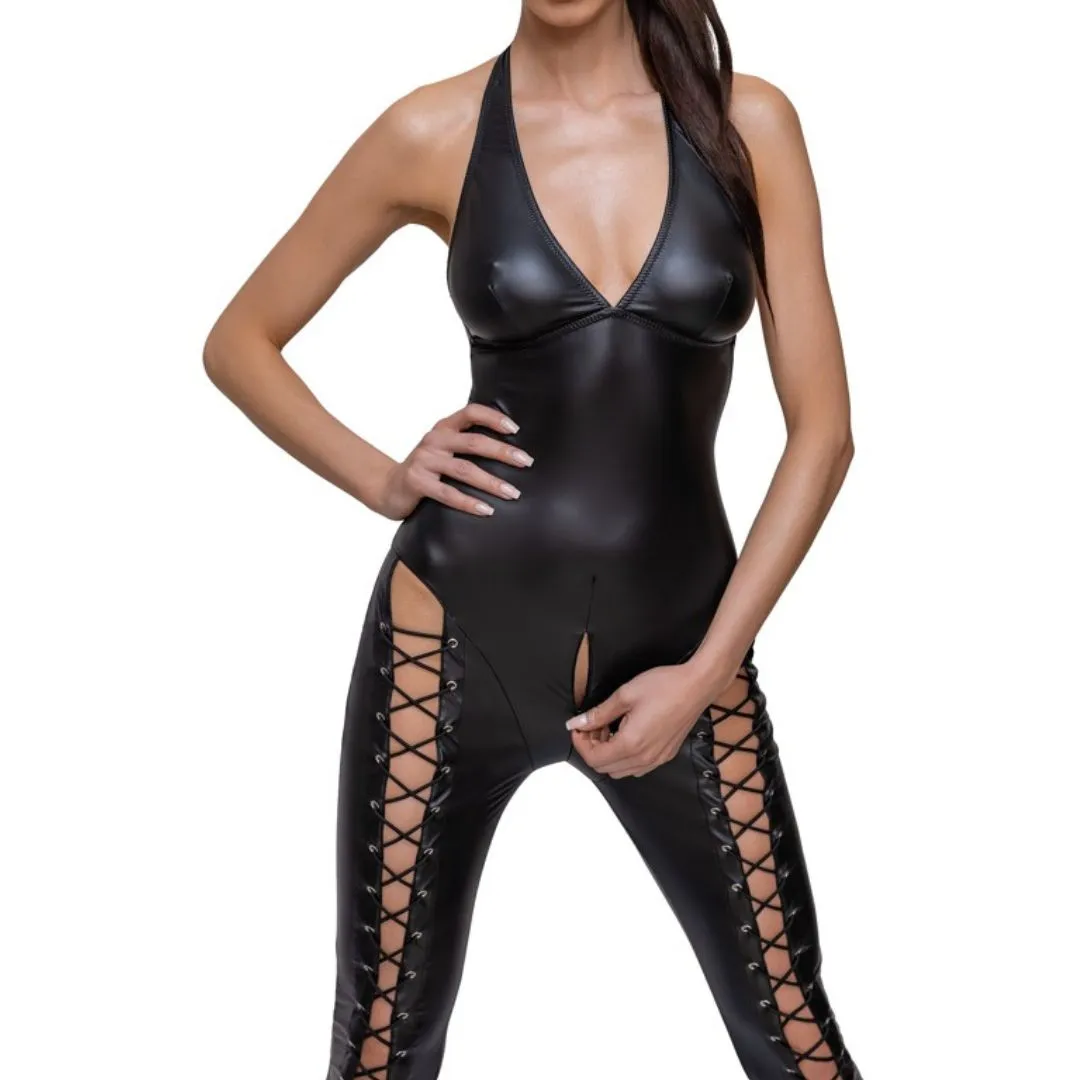 Overall im Mattlook mit 2-Wege-Reißverschluss im Schritt Overall im Mattlook mit 2-Wege-Reißverschluss im Schritt