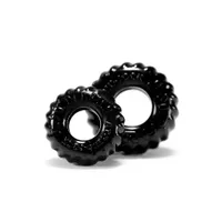 Truckt: Penisringe-Set, schwarz Truckt: Penisringe-Set, schwarz