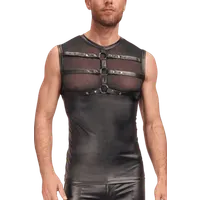 Wetlook Top mit Riemen Wetlook Top mit Riemen