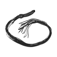 Latexdildo mit 15 Lederriemen, 13 cm Latexdildo mit 15 Lederriemen, 13 cm