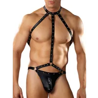 Male Power Fetish: Gladiator Stringbody, schwarz (L/XL) Male Power Fetish: Gladiator Stringbody, schwarz (L/XL)
