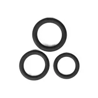Malesation Cockring-Set Beginner: Penisringe-Set, schwarz Malesation Cockring-Set Beginner: Penisringe-Set, schwarz