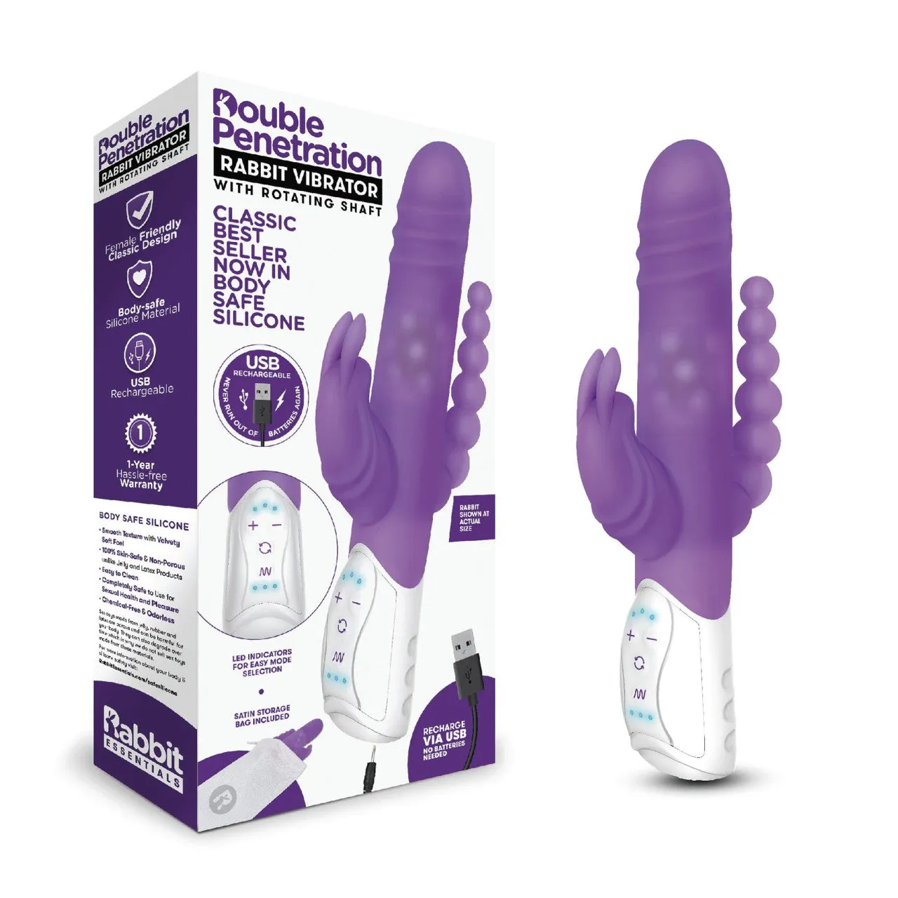 Rabbitvibrator „Double Penetration“ – Bild 4