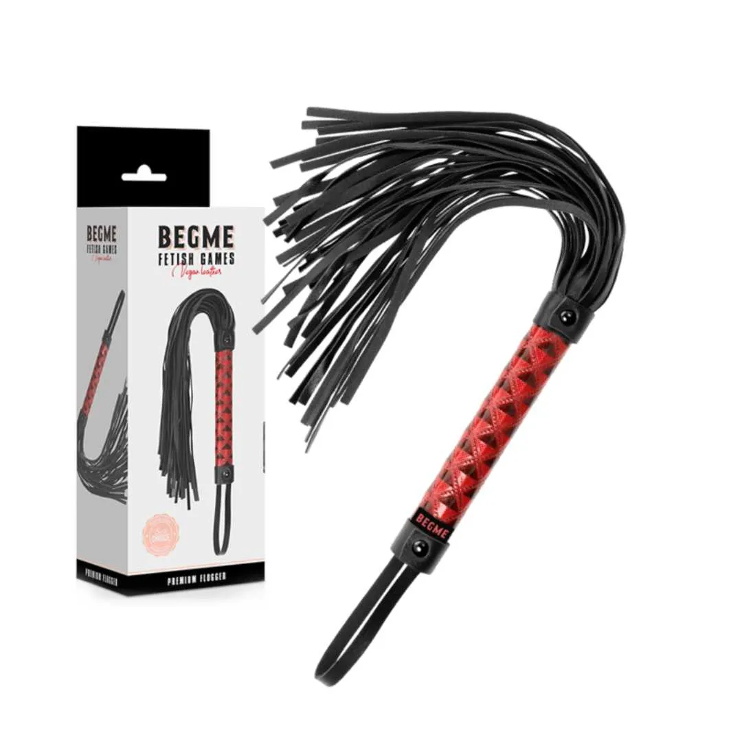 Flogger in rot-schwarz Optik – Bild 5