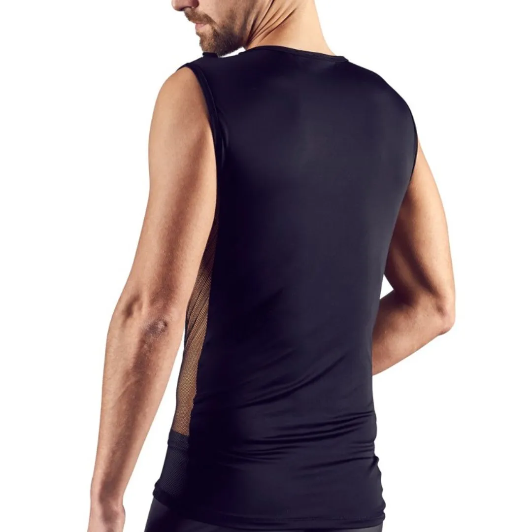 Shirt mit Netz und D-Ring Schnürung – Bild 4