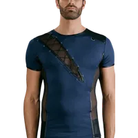 Shirt mit Schnürung in blau Shirt mit Schnürung in blau