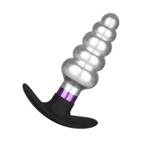 Edelstahl-Analplug mit Silikonbasis, 10,5 cm Edelstahl-Analplug mit Silikonbasis, 10,5 cm