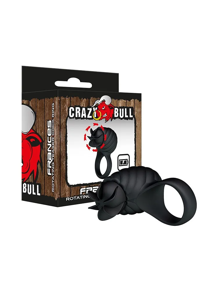 Crazy Bull Frances: Vibro Penisring, schwarz Crazy Bull Frances: Vibro Penisring, schwarz