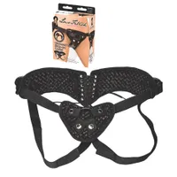 LUX FETISH Diamond Velvet black Strap-On Corset LUX FETISH Diamond Velvet black Strap-On Corset