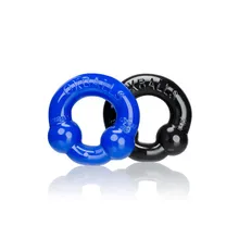 Ultraballs 2er Set Penisringe, schwarz/blau Ultraballs 2er Set Penisringe, schwarz/blau