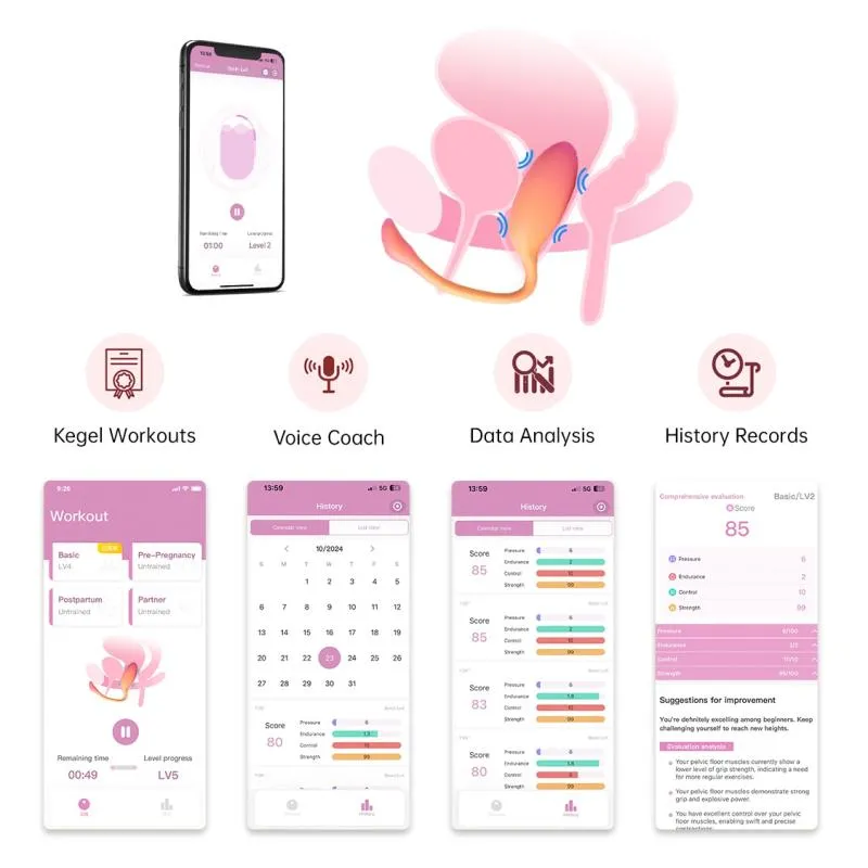 Magic Motion - Flamingo Max Vibro-Ei & Kegeltrainer in Einem - Rosa – Bild 3