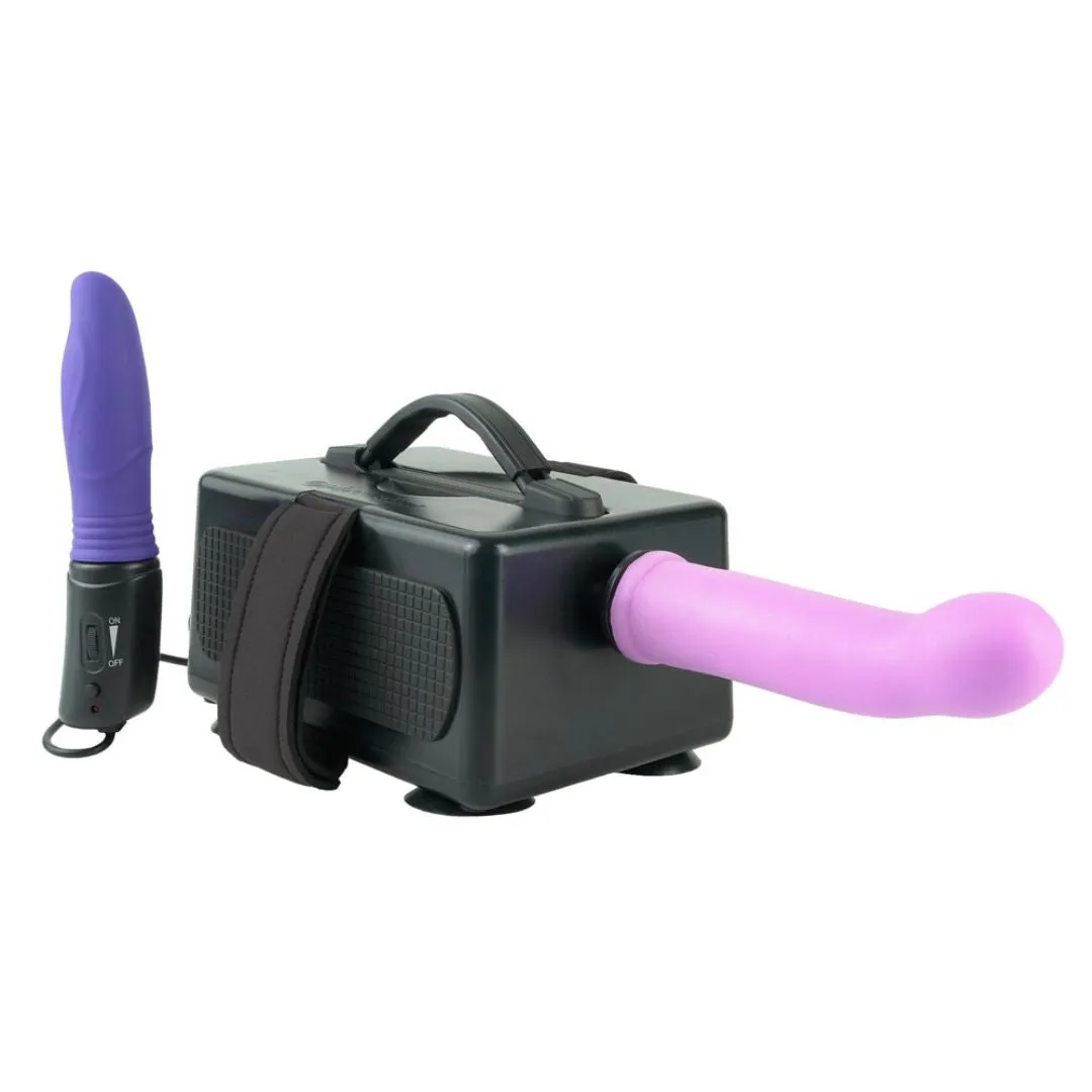 Sexmaschine „International Portable Sex Machine“ mit 2 Dildos plus Vibrator – Bild 5