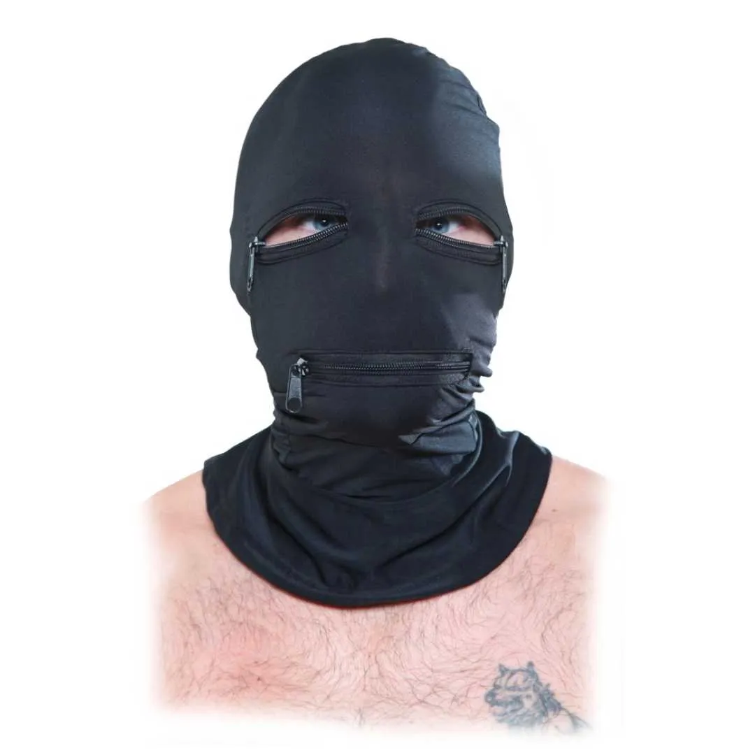 Kopfmaske „Zipper Face Hood“ aus elastischem Stoff – Bild 4