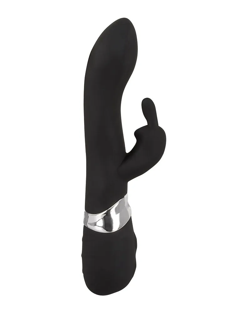 Sweet Smile Blacky: Bunny-Vibrator, schwarz Sweet Smile Blacky: Bunny-Vibrator, schwarz