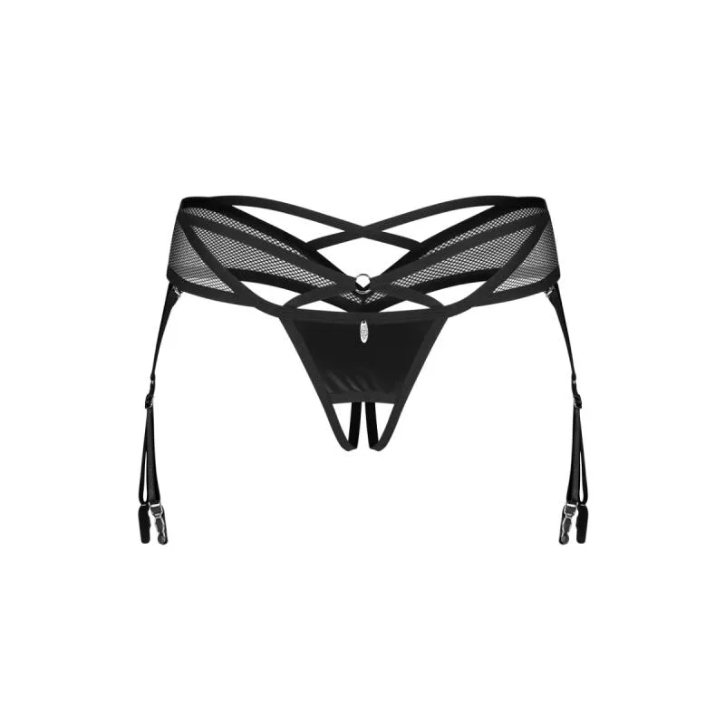 Obsessive – Dominna Offener String – Schwarz – Bild 3