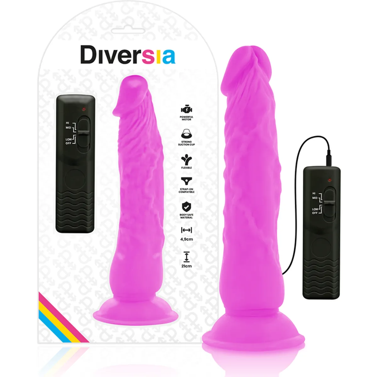 Realistischer Dildo mit Saugfuß und Vibration – Bild 4