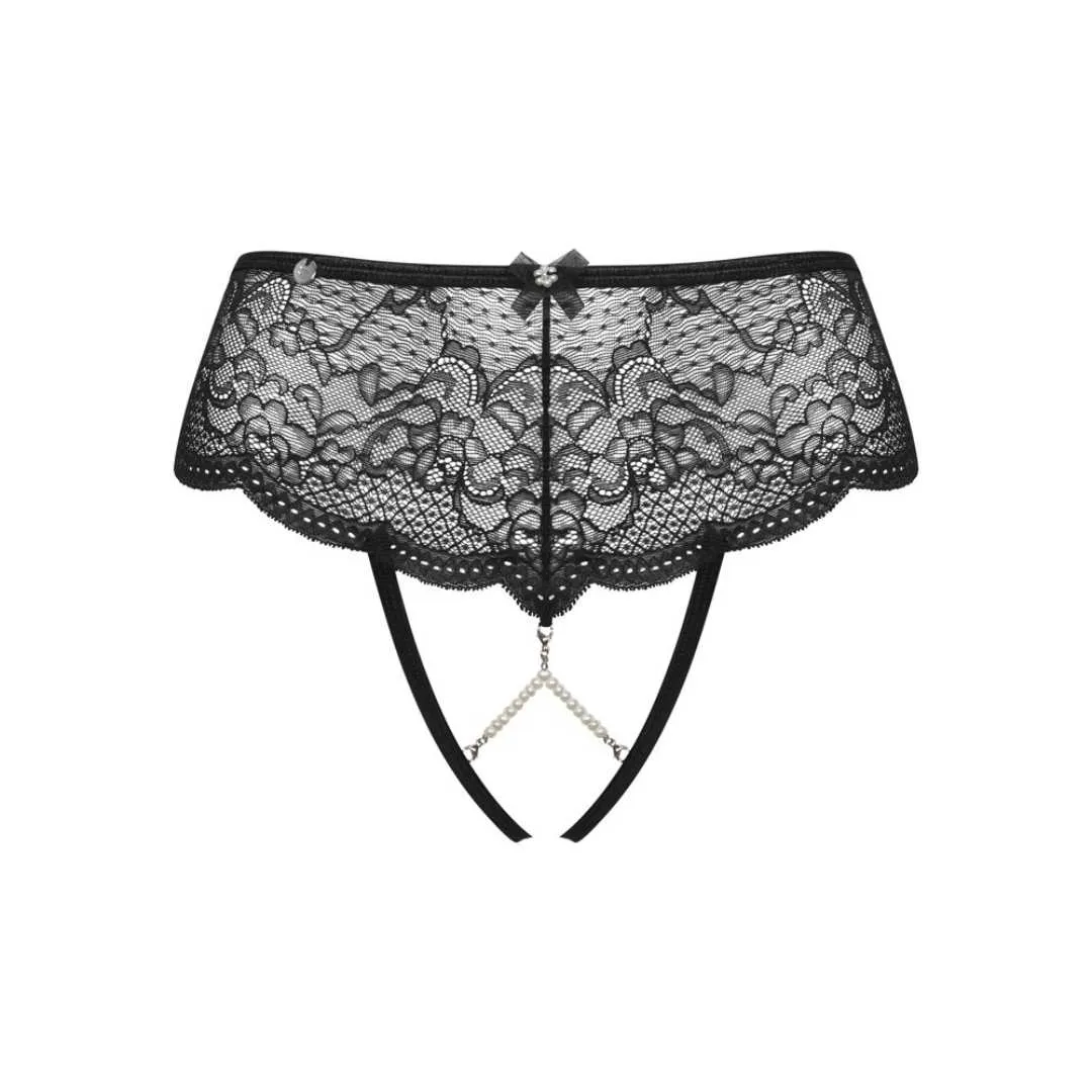 High Waist String ouvert "Pearlove" aus Stretchspitze – Bild 4