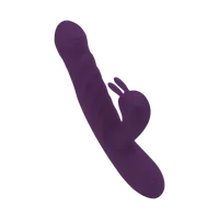 Stoßender Rabbitvibrator aus Silikon, 21,5 cm Stoßender Rabbitvibrator aus Silikon, 21,5 cm